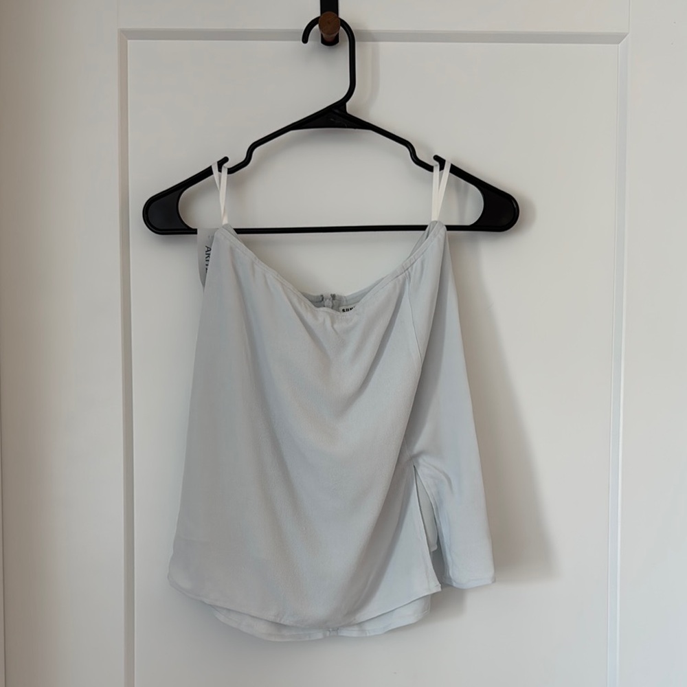 Aritzia Sunday Best: Tatiana light blue mini skirt